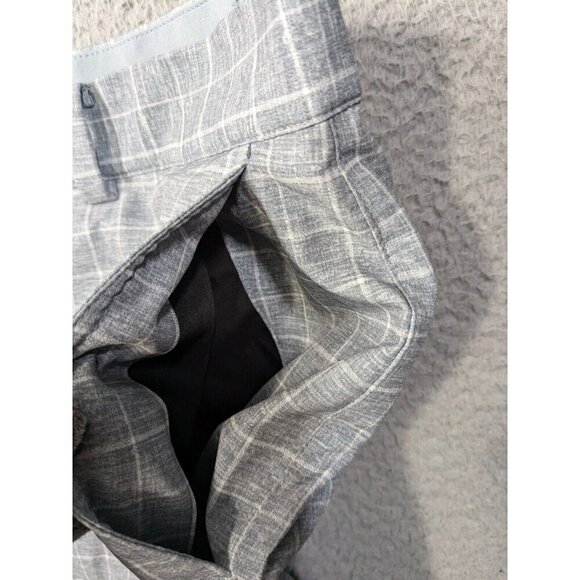 Nike Golf Tour Performance Shorts Mens 36 Gray Windowpane Pattern Check Grid - Picture 10 of 14